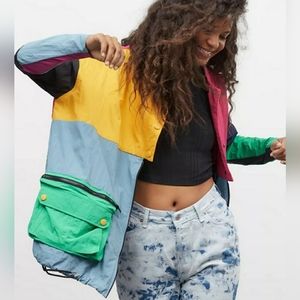 KkCo Outside UO Exclusive Trail Windbreaker Colorblock Jacket size small $289